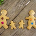 Keeping it in the family: Two generations of gingerbread men