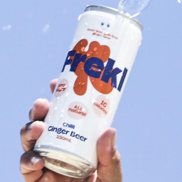 Consumers are always on the lookout for cool, sophisticated alternatives and Frekl delivers on flavour and branding. Appealing to the health conscious consumer with low calorie, gluten free, vegan-friendly and zero sugar, Frekl is the perfect range of ginger beers for today’s consumer!
