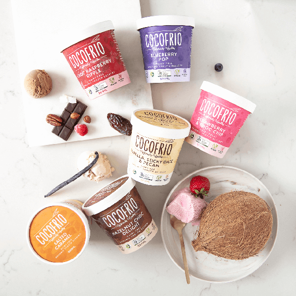 Cocofrio is a delicious range of dairy free, gluten-free, and vegan friendly ice cream made from the natural goodness of organic coconut milk.