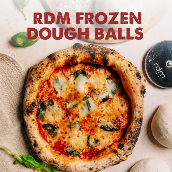 Handmade pizzas, pizza bases and dough balls