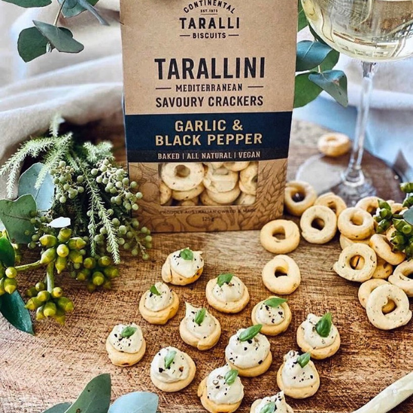 Continental Taralli Biscuits produces authentic, award-winning Italian snacks to retailers and foodservice venues across Australia. The taralli and crackers are handmade in Australia using traditional recipes, high quality ingredients and pure olive oil.
