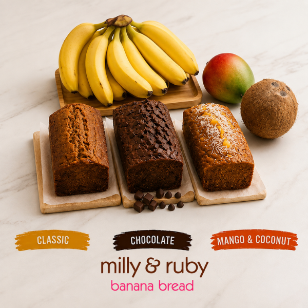 Milly & Ruby produces premium Australian-made banana bread developed specifically for the foodservice industry.