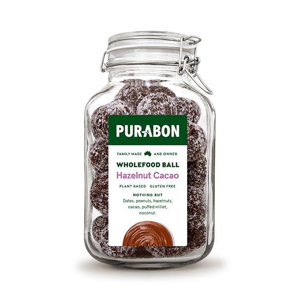 PURABON wholesales plant based premium snack foods, including Protein & Probiotic Balls and bars.