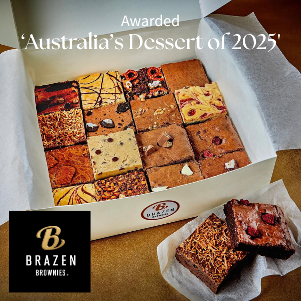 Brazen Brownies has mastered the art of temptation. Think fudgy, gooey centres, bold flavour twists, and toppings that scream indulgence.