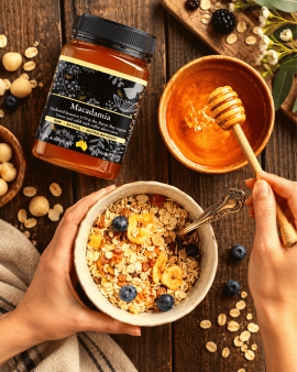 AB’s Honey range of premium Australian honey jars