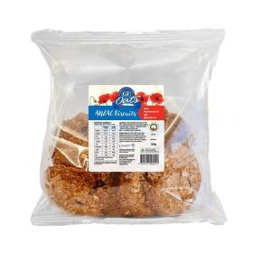 GF Oats wholesale biscuits range including ANZAC Biscuits and Chocolate Chip Biscuits in retail pack