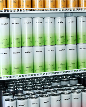 ALTR functional drinks in a can showing Chill, Bliss, Energy and Focus varieties, featuring vibrant