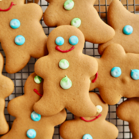 Hosome Gingerbread handmade iced gingerbread biscuits including dinosaur, train, shark and heart des