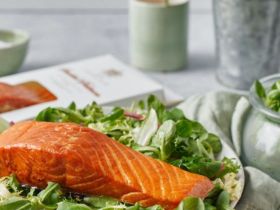 World-class caviar served on a gourmet dish with salmon and herrings, showcasing Harigon Gourmet Foo
