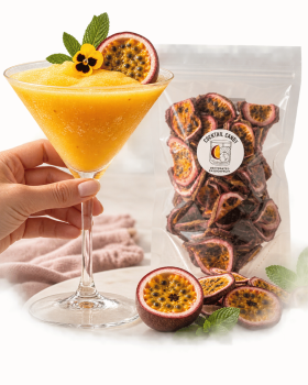 Cocktail Candy range of dehydrated fruit garnishes, cocktail salts and sugars, edible flowers and Cr