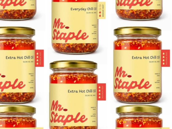 Mr Staple olive oil-based chilli oils including Everyday and Extra Hot varieties, showcasing seed oi