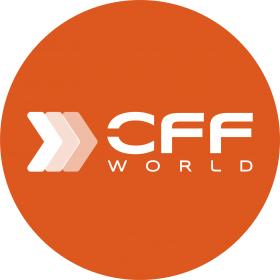 CFFWORLD Transport billboard with company logo and slogan “The Way Forward” displayed on an oran