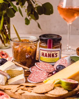 Hank's Foods Australian-made handcrafted jams, chutneys and relishes in 1.2kg foodservice tubs and r