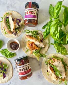 Hank's Foods Australian-made handcrafted jams, chutneys and relishes in 1.2kg foodservice tubs and r
