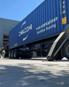 Exterior signage of Big Fulfilment warehouse featuring the bold red “BF” logo and black lettering ag