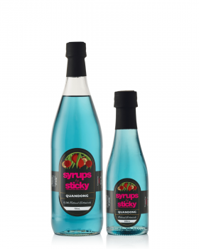 Sticky flavoured syrups range including native botanical syrups and classic flavours, Australian-mad