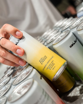 ALTR functional drinks in a can showing Chill, Bliss, Energy and Focus varieties, featuring vibrant