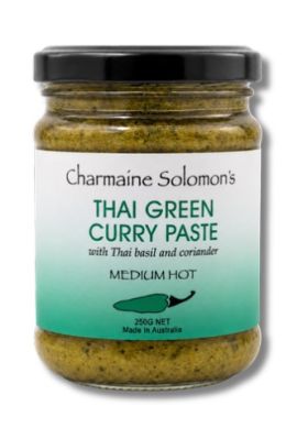 Charmaine Solomon’s Australian-made curry pastes, marinades and spice blends in 250g glass jars, inc