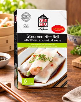 Chan’s Yum Cha at Home logo featuring red and black lettering on a white background.