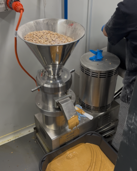 Healthy Food Crew contract manufacturing showcasing custom-made pet treat spread and grain-free mues