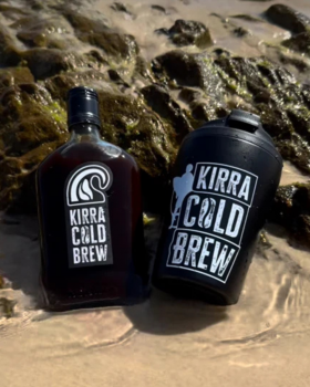 Kirra Cold Brew logo representing an Australian producer of wholesale cold brew coffee for retail an