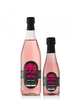 Sticky flavoured syrups range including native botanical syrups and classic flavours, Australian-mad