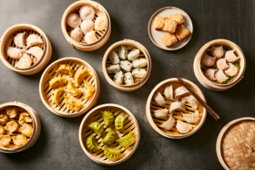 Chan’s Yum Cha at Home logo featuring red and black lettering on a white background.