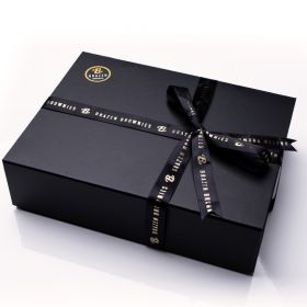 Luxury Brazen Brownies Christmas gift box with assorted individually wrapped brownies, presented in