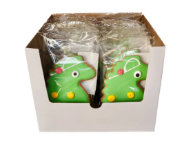 Hosome Gingerbread handmade iced gingerbread biscuits including dinosaur, train, shark and heart des