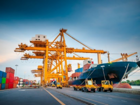 CFFWORLD Transport billboard with company logo and slogan “The Way Forward” displayed on an oran