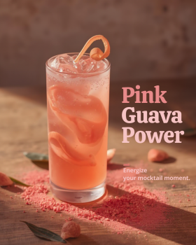 Indus Farms superfood powders with vibrant yellow and red fruit powders surrounded by mango slices a