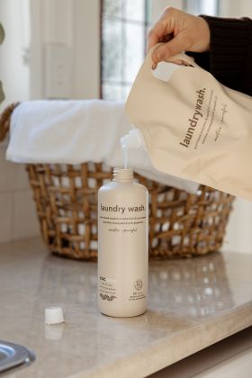 Euclove natural cleaning products range including spray bottles and 5L floor cleaner concentrate dis