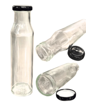 Wholesale food packaging range featuring glass sauce bottles, condiment bottles and PET spice jars f