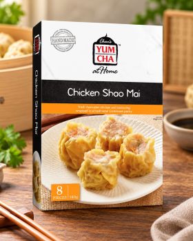 Chan’s Yum Cha at Home logo featuring red and black lettering on a white background.