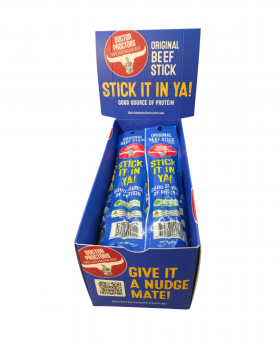 Doctor Proctor’s 100% Australian Beef Biltong packs — Original, Chilli and Pepper Steak flavours — p