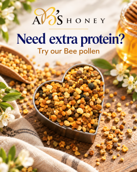AB’s Honey range of premium Australian honey jars