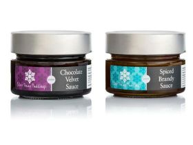 Silver Penny Puddings Christmas condiments, preserves and dessert sauces, featuring six assorted 100