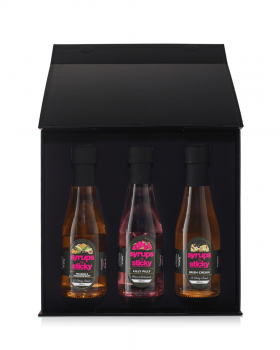 Sticky flavoured syrups range including native botanical syrups and classic flavours, Australian-mad