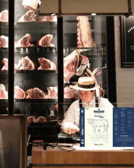 Premium Macka's Australian Black Angus Beef steak showcasing wholesale Black Angus beef with verifie