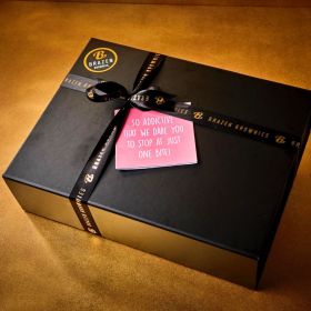 Assorted Brazen Brownies gift box featuring a variety of gourmet flavours, including gluten free opt