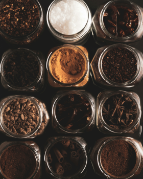 Wholesale food packaging range featuring glass sauce bottles, condiment bottles and PET spice jars f