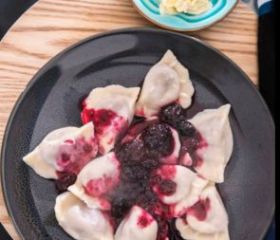 Sam’s Pelmeni wholesale dumplings range featuring beef, pork and beef, lamb, chicken, three meats, a